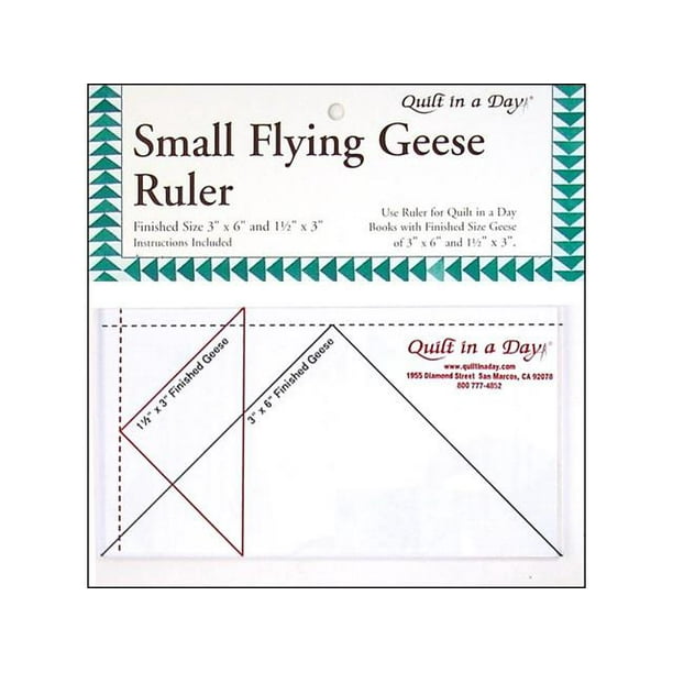 Quilt In A Day Ruler Flying Geese 3"x 6"
