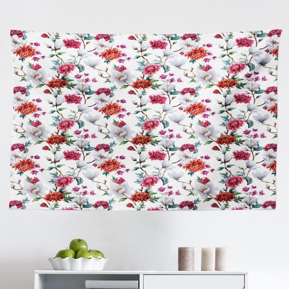 New York Tapestry, Monochrome Sketch Drawing of Downtown Manhattan Traffic Jam Advertisements, Fabric Wall Hanging Decor for Bedroom Living Room Dorm, 2 Sizes, Black and White, by Ambesonne