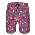 thumbnail image 4 of Naloa Summer Flamingo Men's Beach Shorts, Surfing shorts, Swim trunks, Quick Dry Swim Trunks for Surfing Beach Fun - Medium, 4 of 9