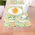 thumbnail image 5 of XMXT 6 Pcs Woven Placemats, Cartoon Lemon Orange Slices Stain Resistant Anti-Skid Placemat for Kitchen Table, 12 x 18 inches, 5 of 6