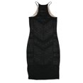 thumbnail image 2 of bar III Robe Moulante Burnout pour Femmes, Noir, Petit, 2 of 2