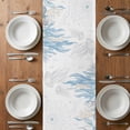thumbnail image 4 of Table Runner 72 Inches Long for Kitchen Dining, Blue Octopus Coastal Dresser Scarf Farmhouse, Dining Table Decorations for Wedding/Parties, Summer Beach Nautical Ocean Coral Starfish 14 x 72 In, 4 of 8