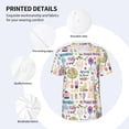thumbnail image 5 of Fotbe Spring Flowers Birds Baseball Jersey Shirt for Men and Women, Casual Short Sleeves Button Down T-Shirt-XX-Large, 5 of 9