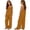 Brown, variant on Mercatoo Tween Girls Backless Tie Top & Wide Leg Pants Set Cotton Linen Matching Casual Outfits 2-Piece Spaghetti Strap T-Shirt Sets