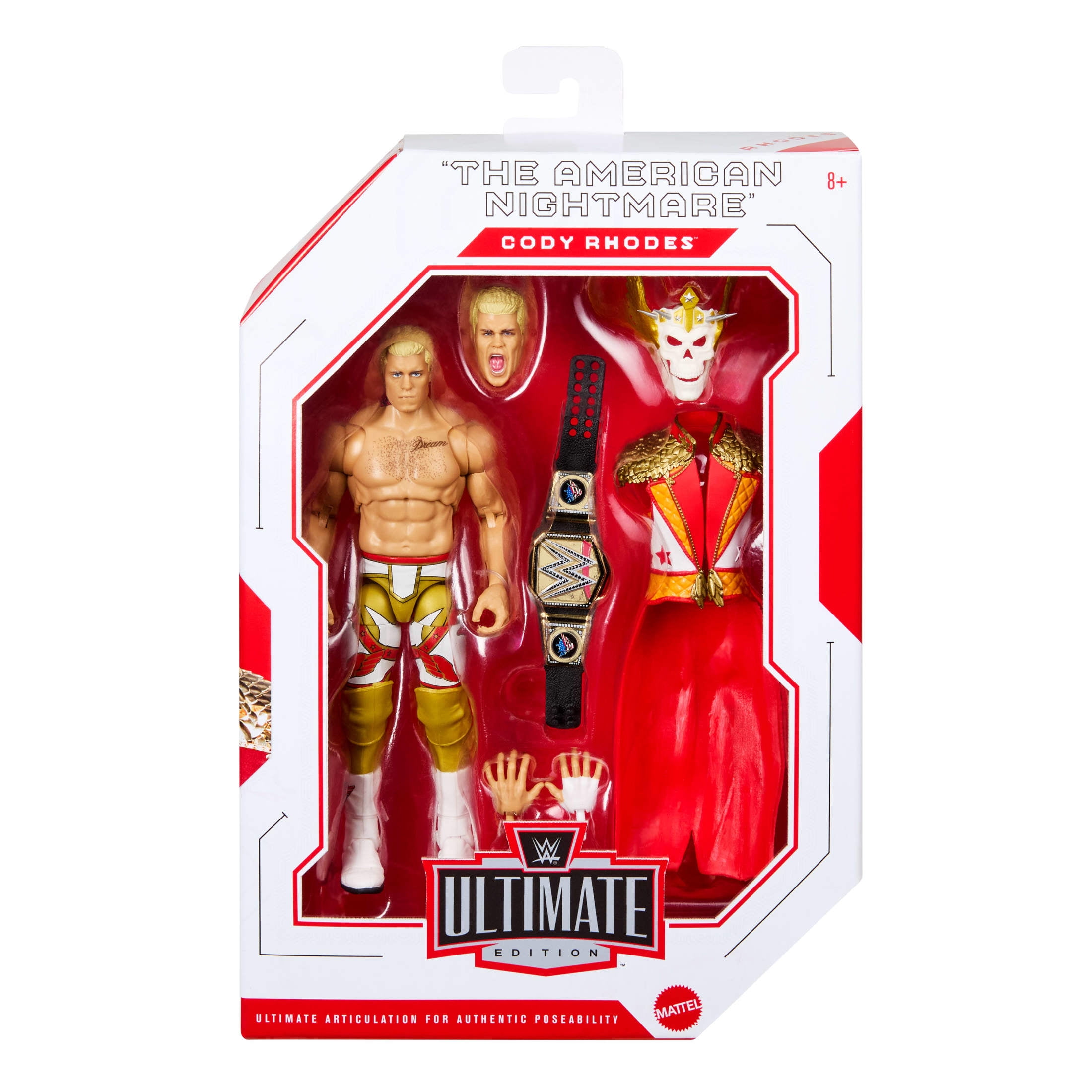 WWE Ultimate Edition Cody Rhodes Action Figure & Accessories Set, 6-inch Collectible Superstar