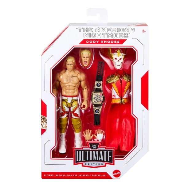 スポーツ WWE Ultimate Edition Cody Rhodes MATTEL WWE, Ultimate Edition Cody Rhodes Action Figure, 6-inch