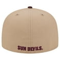 thumbnail image 4 of Men's New Era  Khaki Arizona State Sun Devils Two-Tone 59FIFTY Fitted Hat, 4 of 5