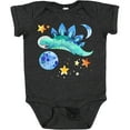 thumbnail image 3 of Inktastic Stegosaurus Space Dinosaur with Stars and Planet Boys or Girls Baby Bodysuit, 3 of 5