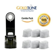GOLDTONE PRODUCTS GoldTone Brand 6 Carbon Water Filters + Water Filter Holder. Replaces your Keurig 1.0 Filter Holder + Keurig Charcoal Water Filter & Breville Carbon Water Filter + Breville Filter Holder