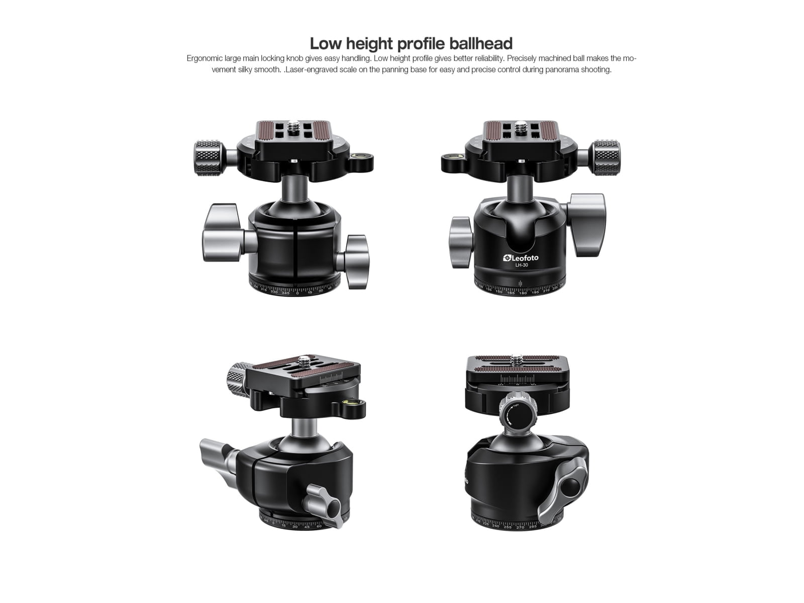 Leofoto LS-X Ranger LS-284CX Carbon Fiber Tripod with DC-282C Column & LH-30LR Ball Head, Lightweight & Durable, 22 lbs Capacity (LS-284CX-LH-30LR)