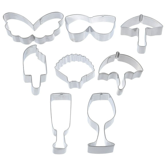 8pcs Hawaiian Cookie Cutter Biscuit Cutters Stainless Steel Biscuit Mold