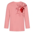 thumbnail image 2 of Camisas de Manga Larga para Hombres Imprimir Casual Cuello Redondo Blusa de Manga Corta, Camisas de Lino para Hombres, 2 of 4