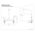 thumbnail image 2 of Kingston Brass KB758LS Magellan Centerset Kitchen Faucet, Brushed Nickel, 2 of 2