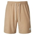 thumbnail image 4 of Men's American Surf Beach Shorts, 4-Inch Quick-Dry Fitness Shorts with Drawstring Waist & Lightweight Stretch Material ,Khaki 2XL, 4 of 4