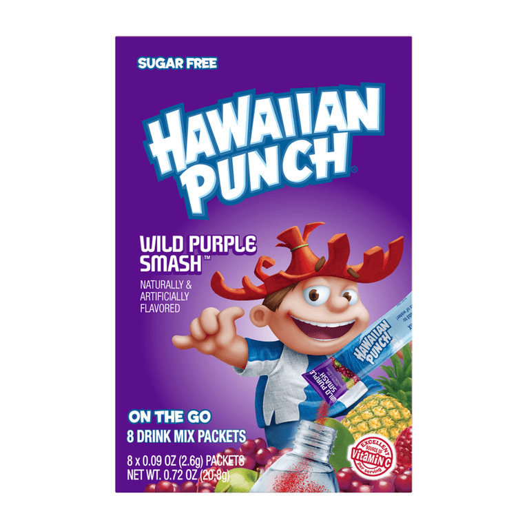 Hawaiian Punch Wild Purple Smash, Sugar-Free Tropical Flavor Fruit