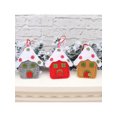 thumbnail image 1 of 3Pcs Christmas House Shape Pendants Soft Fun Hanging Ornament for Home Cafe, 1 of 6