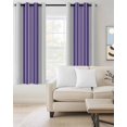 thumbnail image 2 of Purple Gray Stripes Blackout Curtains, Light Blocking Print Window Curtains, Modern Simple Abstract Vertical Lines Thermal Insulated Window Drapes for Living Room 2 Panels, 104"W x 52"L, 2 of 9