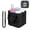 Black, variant on Drink Carrier with Handle, Reusable 4 Cup Carriers for Drinks, Portable Foldable Insulated Coffee Cup Drink Holder for Delivery and Caddy - Gray