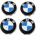 thumbnail image 1 of TOOAD 4 pièces Auto Cache Moyeux pour BMW 68MM Centre de Jante Capuchons Centre Roue Badge Accessoires de décoration de Forme cm, 1 of 4