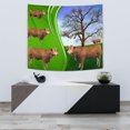 thumbnail image 1 of Gelbvieh Cattle (Cow) Print Tapestry-Free Shipping, 1 of 3