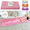 Docred Infrared Sauna Blanket, Largre Size 2-Zone Spa Sauna Blanket with Remote Control for Fitness and Detox Anti Aging (Zipper Type ,Pink)