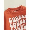 thumbnail image 5 of DcoolMoogl Baby Thanksgiving Outfit Girl Boy Crewneck Gobble Sweatshirt Toddler Pullover Sweater Fall Winter Clothes, 5 of 7