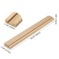 thumbnail image 2 of Uxcell 4 Set Deslizadores de Cajón de Madera, 19-3/4 (50 CM) Guía Central de Madera Clásica con Soporte de Deslizamiento de Metal, Kit de Reemplazo de Rieles Inferiores para Deslizadores de Cajón, 2 of 5