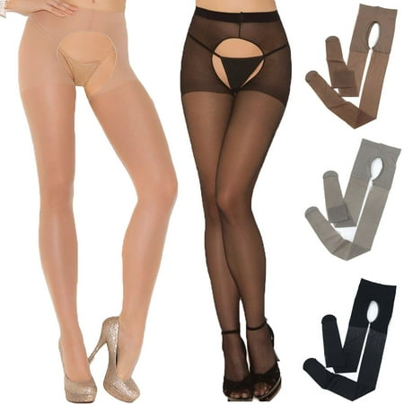 Sexy Womens Fitness Open Crotch Crotchless Pantyhose Stockings Tights Lingerie Underwear Brown Sexy Womens Fitness Open Crotch Crotchless Pantyhose Stockings ...