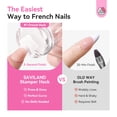 thumbnail image 4 of Saviland Nail Art Stamper Kit - 4Pcs Clear Silicone Nail Art Stamper with Scrapers for French Nails Tip,Gel Nail Polish, 4 of 10