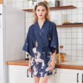 thumbnail image 1 of zanvin Vêtements de Nuit Femmes Soie Simulée Pyjamas Dames Lingerie Peignoir Robe de Chambre Mariée Robe de Chambre, 1 of 5