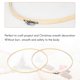 thumbnail image 5 of 3 Pieces 14 Inch Embroidery Hoops Wooden Round Adjustable Bamboo Circle Hoop Ring for Art Craft Hand, 5 of 5
