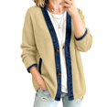 thumbnail image 6 of Waffle Cardigan for Women Lightweight Button Down V Neck Knit Jackets Coat Fashion Long Sleeve Open Front Cardigan, 6 of 6