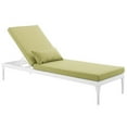thumbnail image 3 of Pemberly Row Chaise Longue de Patio en Blanc et Péridot, 3 of 6