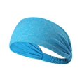 thumbnail image 3 of Diadema antideslizante para mujeres, hombres, niñas y niños, banda ancha que absorbe la humedad y elástica para deportes, para entrenamiento, yoga, correr, fitness, bicicleta, 2 unidades, 3 of 5