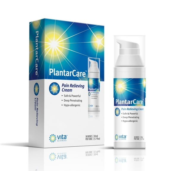 Plantar Fasciitis Fast-Acting Foot & Heel Pain Relief Cream with Capsaicin. Topical Application for Occasional Pain. Get Fast Relief Where You Need It Most. Plantacare is Safe & Effective.