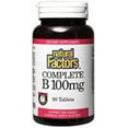 thumbnail image 3 of Natural Factors Complete B 100 mg, Time Released Support for a Healthy Energy Levels, Skin, Hair and Vision, 90 Tablets, 3 of 4