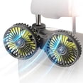 thumbnail image 1 of Asiento de coche Ouffun de doble cabezal USB con doble cabezal, giratorio 360°, 3 velocidades, 1 of 7