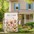 thumbnail image 4 of Welcome Spring Garden Flag Vertical Double-Sided Flower Butterfly Bloom Leaves Yard Flags Spring Farmhouse Outdoor Decoration for Spring Holiday, 12.5x18, 4 of 6