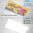 thumbnail image 4 of 4 Pack Sweet Summer Fluorescent Light Covers for Ceiling Lights Watermelon Juice Bee Lemon Black White Plaid Yellow Magnetic Ceiling Light Covers Overhead Light Filters for Office Classroom Home, 4 of 9