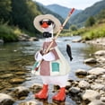 thumbnail image 6 of MOAOASPER Fishing Themed Duck Outfit Set, Soft Felt Costume for 7-inch Desk Duck, Decorative Accessory with Hat and Rod, Fun Dress-Up Duck Clothes, 6 of 9