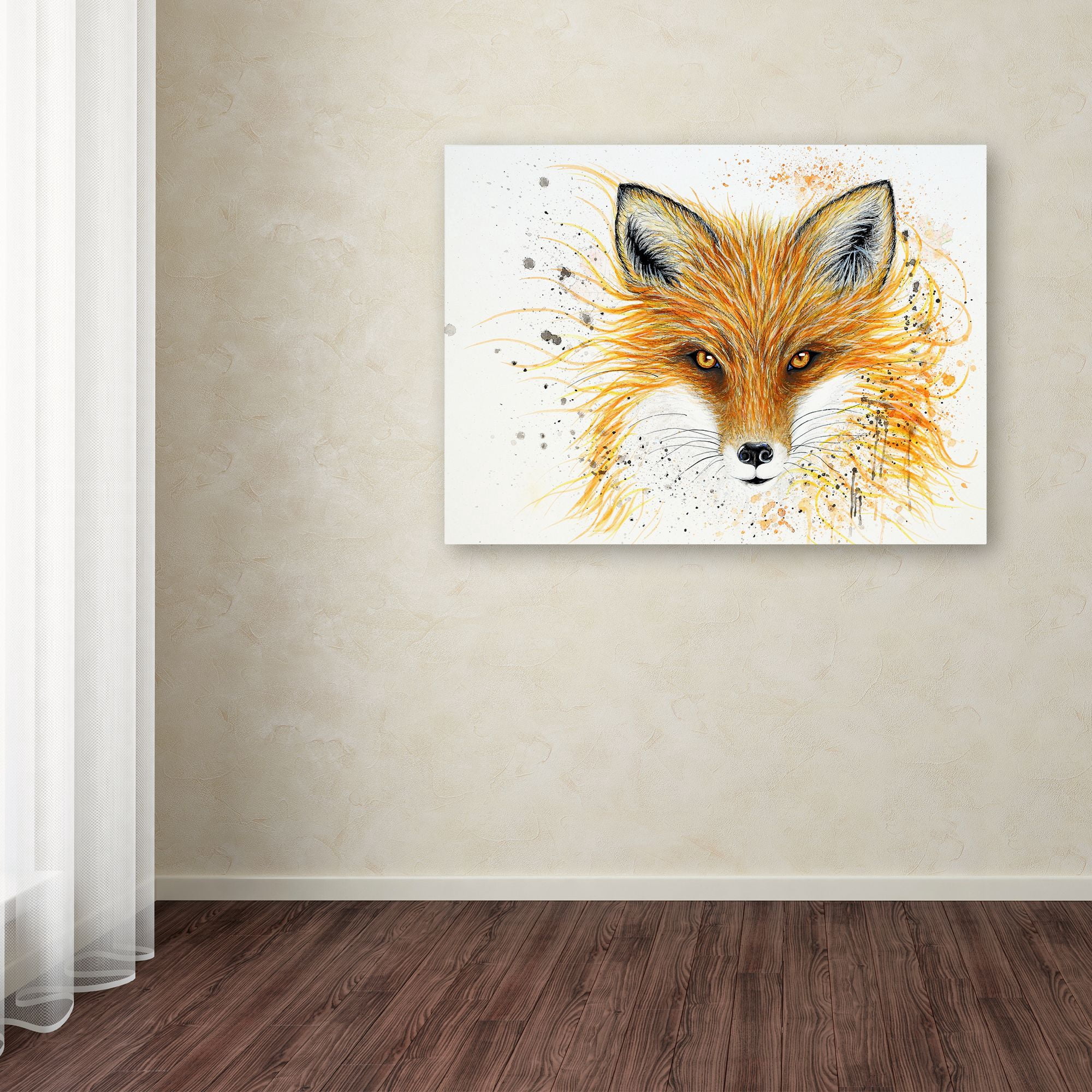 Trademark Fine Art 'Fox Fire' Canvas Art by Michelle Faber