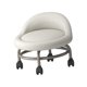 thumbnail image 3 of Taburete con Asiento de Ruedas, Taburete con Ruedas Bajas, Ruedas Giratorias 360, Taburetes Escalonados para El Hogar, Fitness, Yoga, Ejercicios de Ro blanco Sunnimix Taburetes bajos con ruedas, 3 of 8