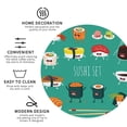 thumbnail image 4 of Disketp Cute Sushi Funny Coasters,6 Pcs Leather Coasters With Holder, Perfect Housewarming Hostess Gifts,Protect Furniture From Water Marks Scratch And Damage, 4 of 9