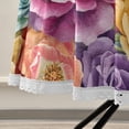 thumbnail image 5 of Round Tablecloth 60*60 Inches Round Tablecloth Outdoor Style Tablecloth With Umbrella Holes Tablecloth Outdoor Suitable For Kitchens and Dining Rooms Lush Watercolor Roses Art, 5 of 8
