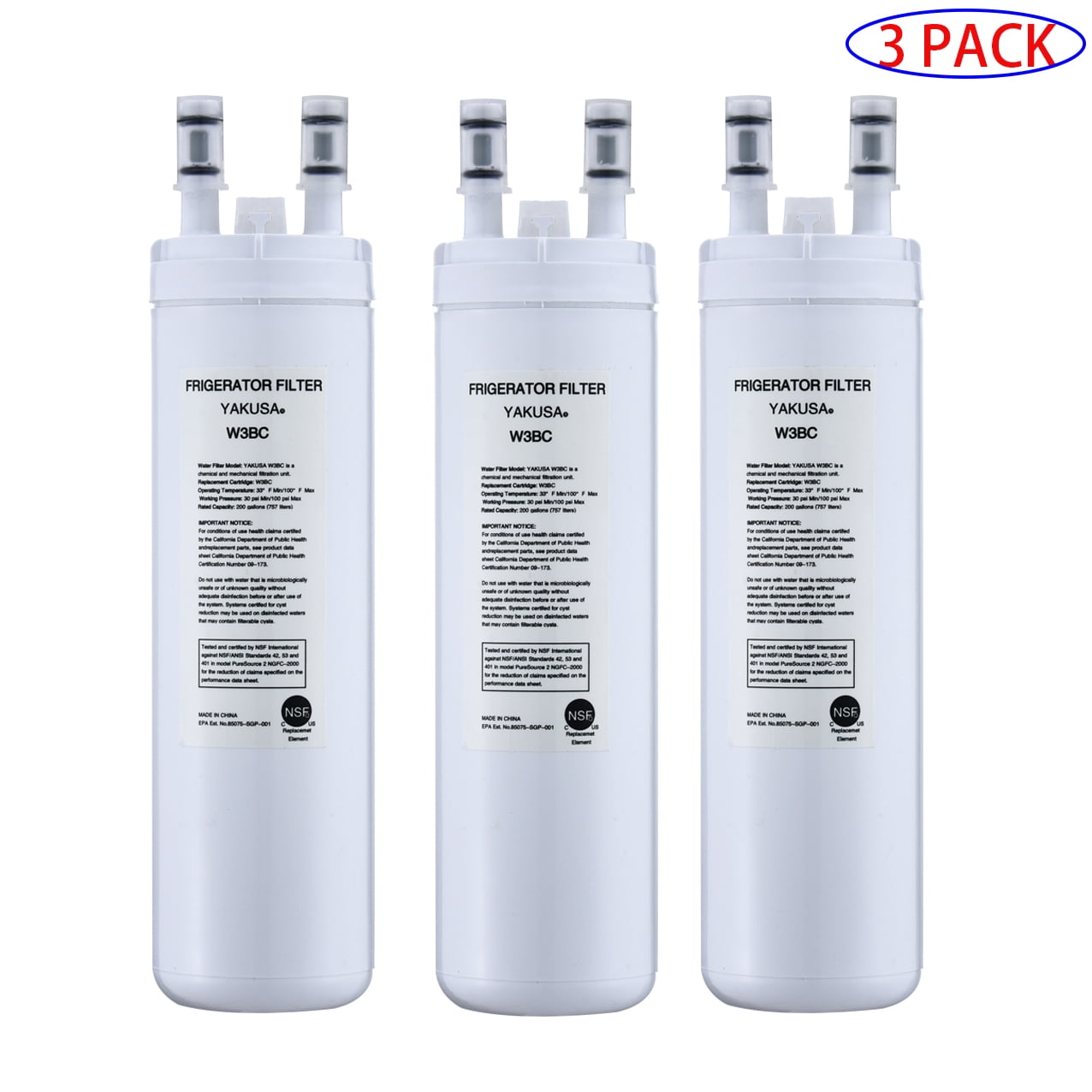 Water Filter Replacement, Compatible with WF3CB Water Filter(1 PCS