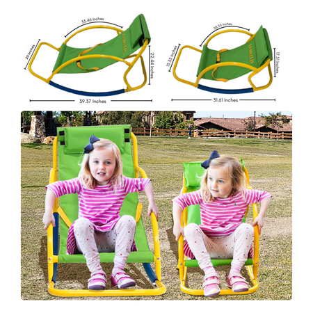 Platports Kids Seesaw Chair – Ages 5–7 – Indoor & Outdoor Rocking Seat – Stable Base – Backyard & Playroom Use