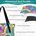 thumbnail image 3 of Groovy Rainbow and Flowers Extra Large Picnic Beach Blanket Waterproof Sand Proof Portable Outdoor Mat 80x118, 3 of 9