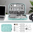 thumbnail image 3 of PAVILIA Travel Cord Organizer Case, Electronics Organizer Bag, Teal Blue, 3 of 7