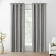 thumbnail image 2 of Loft Living Micah Blackout Grommet Indoor Curtain 52 x 95 in Silver, 2 of 7