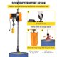thumbnail image 5 of Polipasto electrico VEVOR Lift 110V Cabrestante electrico 1100lbs Control remoto Cadena de 15 pies, 5 of 9